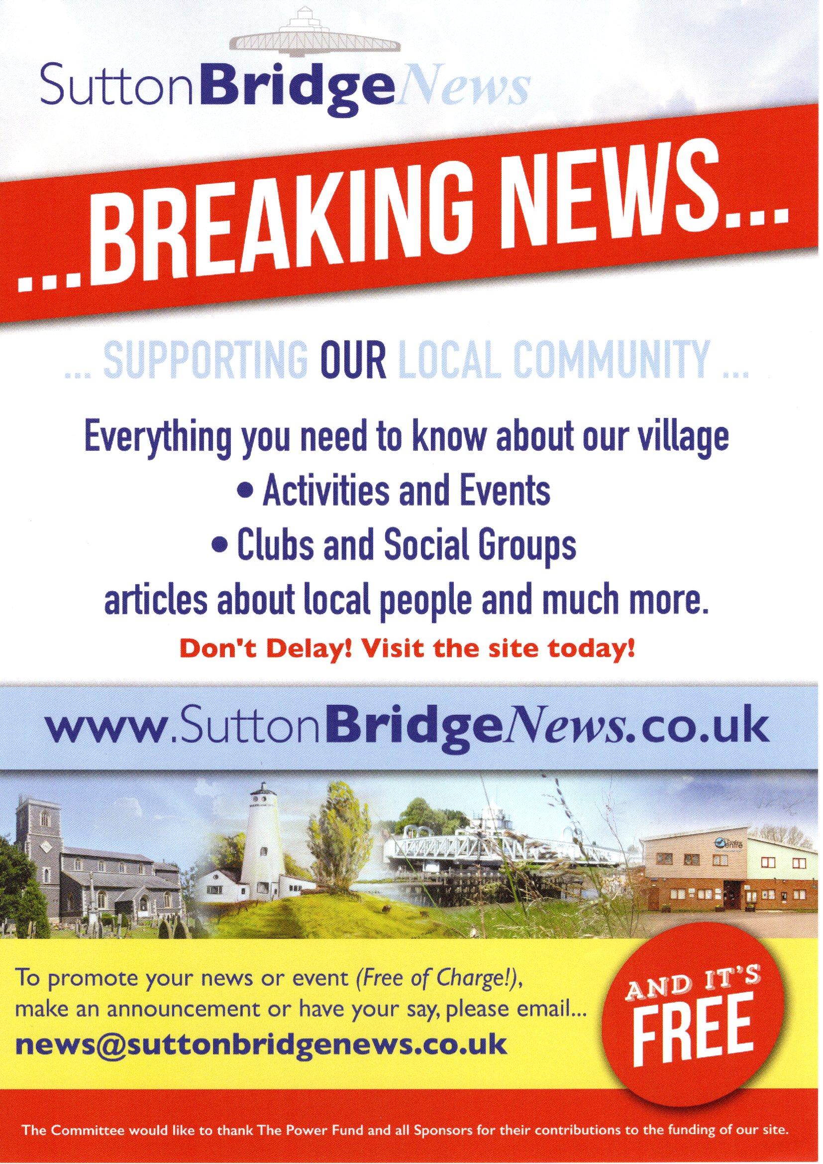 Poster for Sutton Bridge News